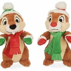 Disney Plush - Santa Chip And Dale Plush Set
