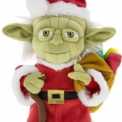 Disney Christmas Plush - Yoda And Santa - 9"