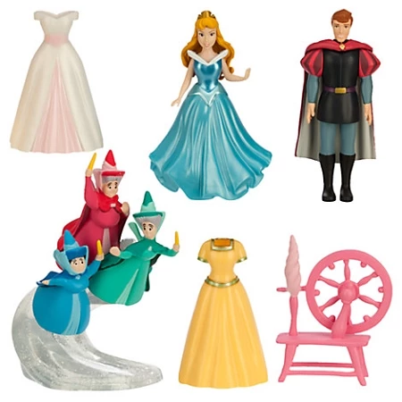 Disney Figurine Fashion Set - Sleeping Beauty - Deluxe Play Set 3 Disney Figurine Fashion Set - Sleeping Beauty - Deluxe Play Set
