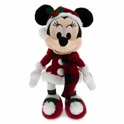 Disney Plush - Retro Santa Minnie Mouse - Small - 9''