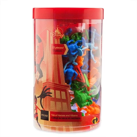Disney Figurine Playset Tub - The Incredibles - Heros And Villains 3 Disney Figurine Playset Tub - The Incredibles - Heros And Villains