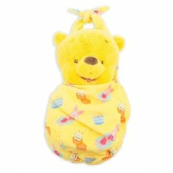 Disney Blanket Pouch Plush - Baby Winnie The Pooh - 10"