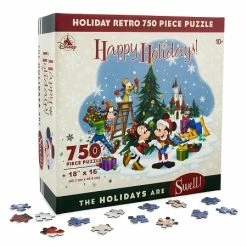 Disney Jigsaw Puzzle - Happy Holidays - Santa Mickey And Friends